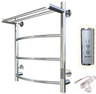 Электрический полотенцесушитель Тругор Пэк сп 5 П с полкой 60x50см хром Пэксп5П60х5032